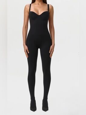 naked wardrobe Black Sculpting Full-Length Jumpsuit